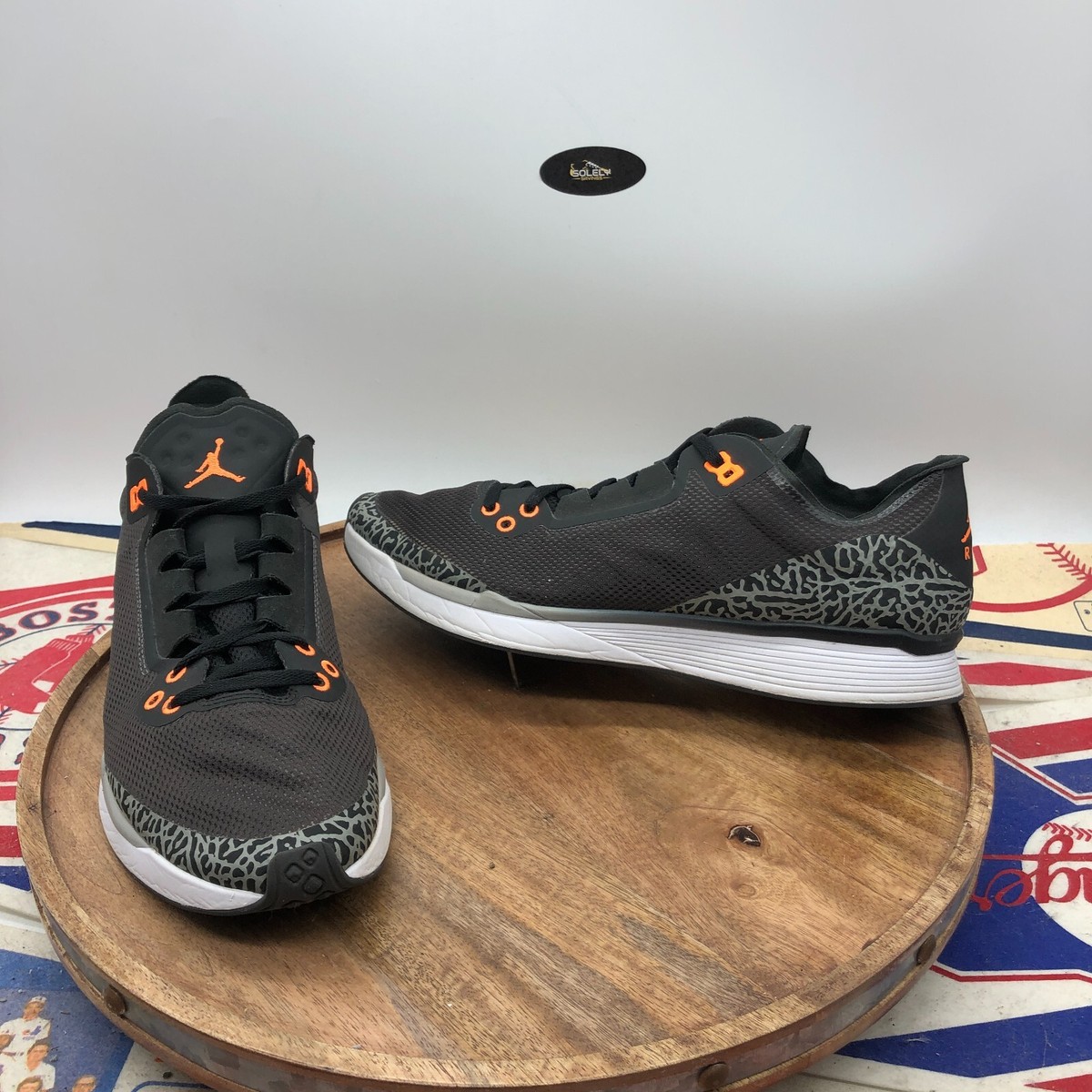 Nike Mens Jordan 88 Racer Black Cement Orange Shoes Sneakers AV1200 008 Size 11