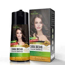 400 ML NATURAL INSTANT HAIR DYE FOR GRAY HAIR - DARK BROWN PPD FREE HAIR DYE