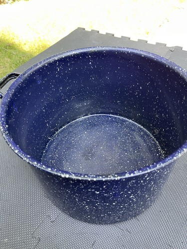 12 Quart blau gesprenkelt Emaille Stock Hummer Topf - Bild 6 von 10