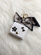 Mini Handbag keychain bag pendant Bag Charm Black New Gift White
