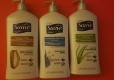 3 PACK SUAVE LOTION VARIETY PACK ALOE VERA,COCOA SHEA  ADVANCED THERAPY LOTION