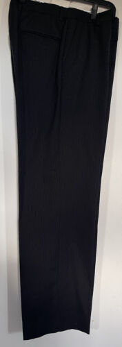 J. Ferrari Black Long Sleeve 3 Button Up Suit Mens 40 LG Read Description - Picture 5 of 10