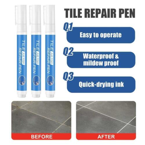 3Pcs Tile Grout Pen Repair Pen Set,Waterproof Marker Restorer GroutBest B3G3 - Picture 9 of 16