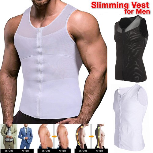 Men's Compression Shirt To Hide Moobs Slimming Shaper Abs
