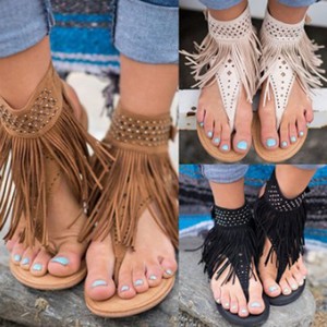 tassel flip flops