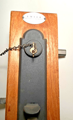 Vintage EMTEK San Carlos Entrance Set w/ Lever Lock & Key Retail Store Display