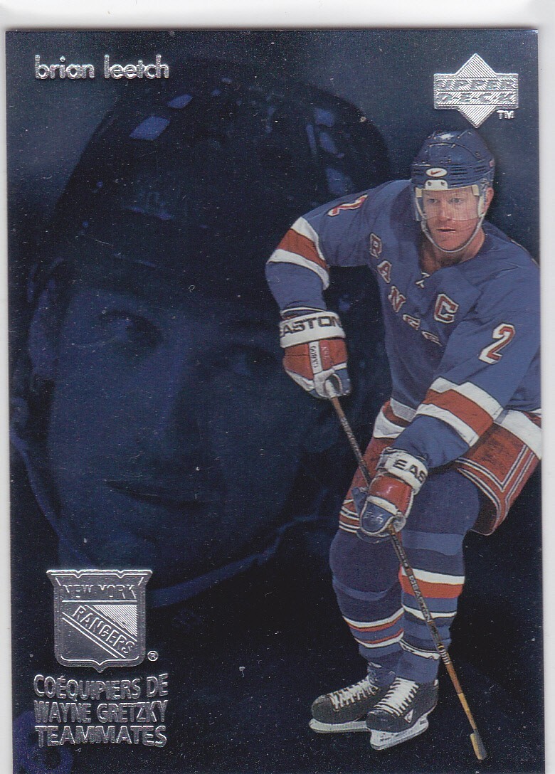 98/99 UD McDONALDS..WAYNE GRETZKY TEAMMATES..BRIAN LEETCH..CARD # T4..RANGERS