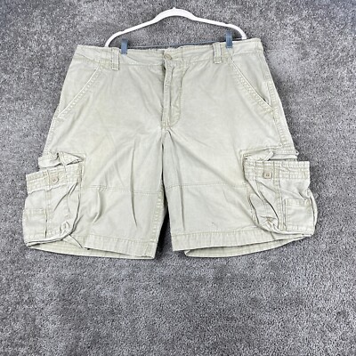 Nobo No Boundaries Cargo Shorts Men's 42 Tan Flat Front Multi