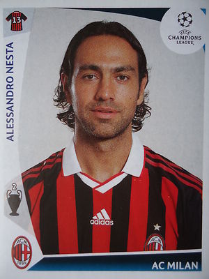 Panini 143 Alessandro Nesta AC Milan UEFA CL 2009/10