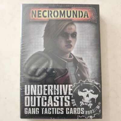 Necromunda gang cards Underhive Outcasts Gang Tactics Cards. New sealed. OOP