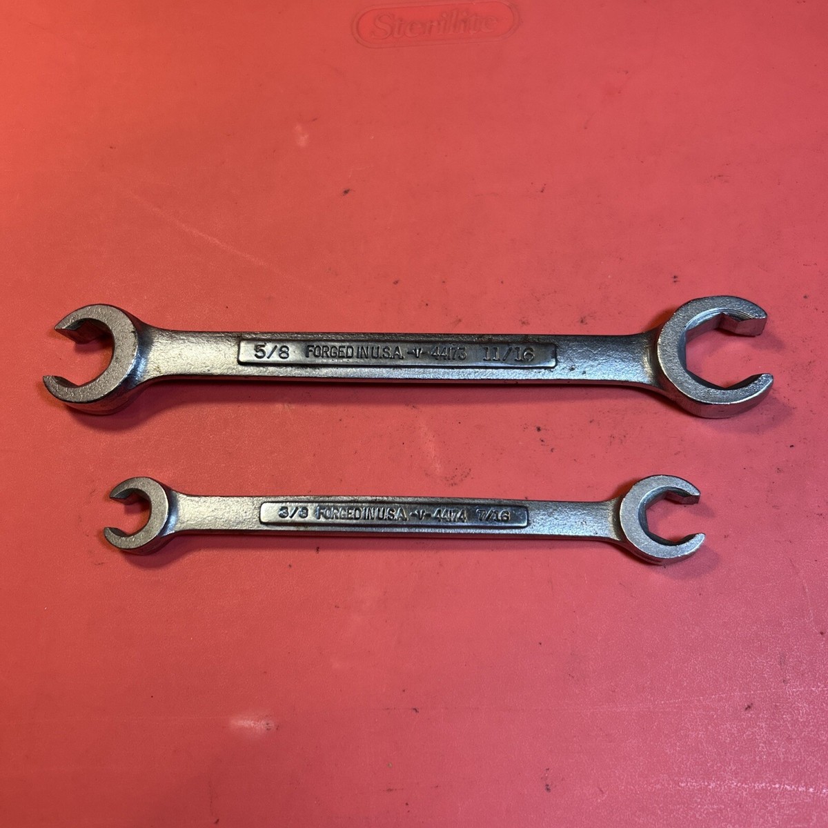 CRAFTSMAN - Lot Of 2 Flare Nut Wrenches (5/8” x 11/16”)(3/8