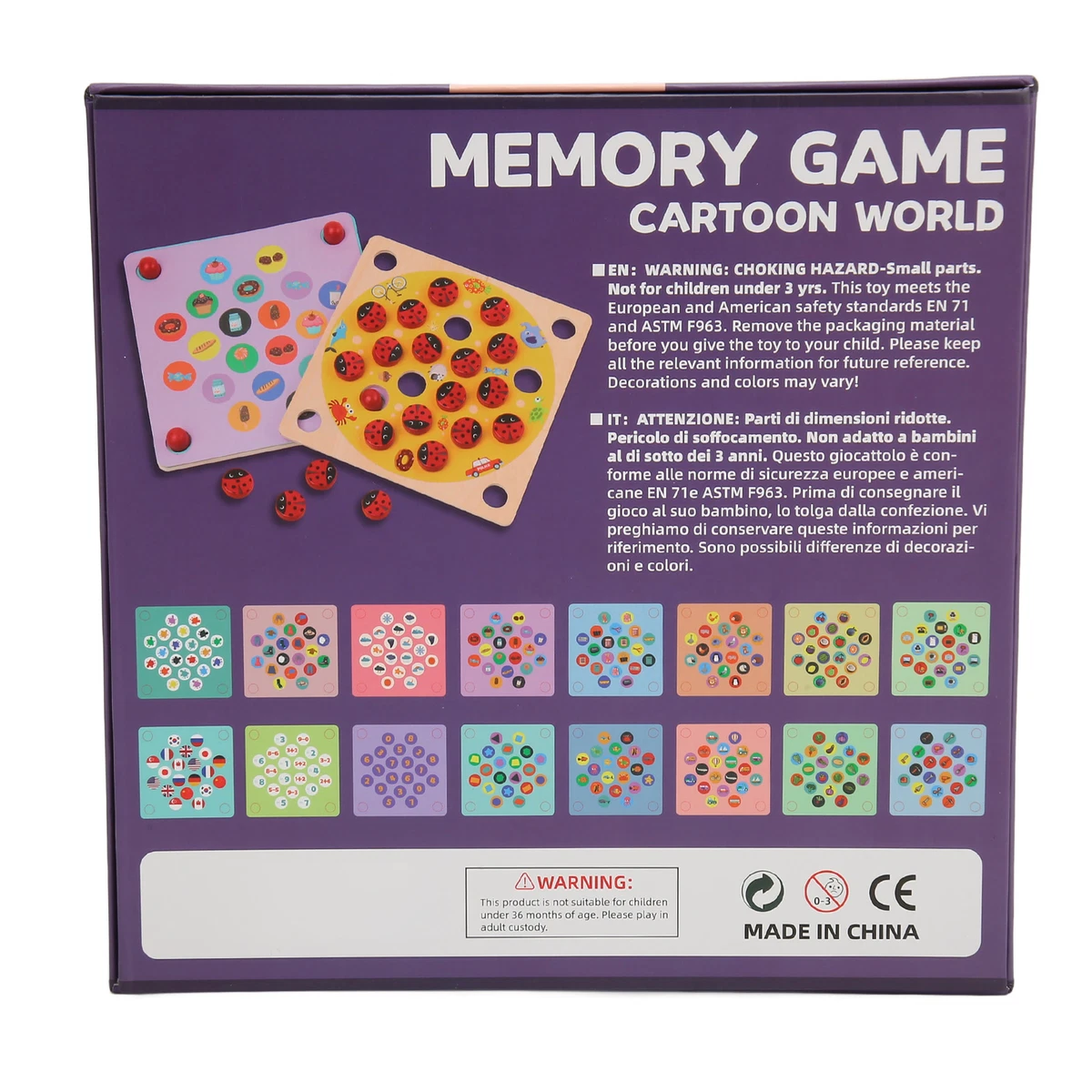 Ladybug Game Board Cognitive