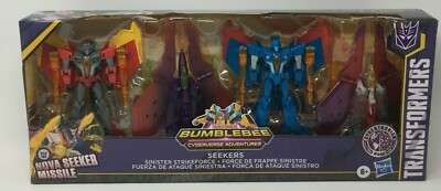 Transformers Bumblebee Cyberverse Adventures Seekers Sinister Strike Force 4-pck