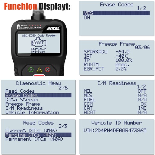 OBDII Car Diagnostic Tool Auto Scanner Engine Analyzer Tool Code Reader OBD Scan - Picture 7 of 10