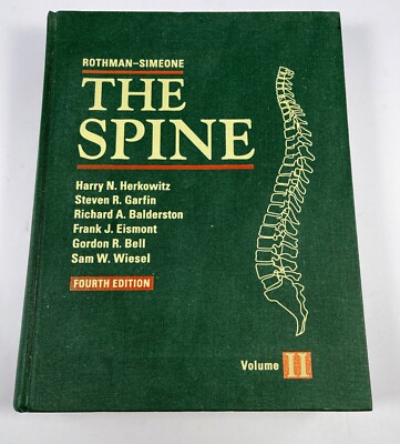 The Spine Fourth Edition Rothman Simeone Volume 2 HC Saunders