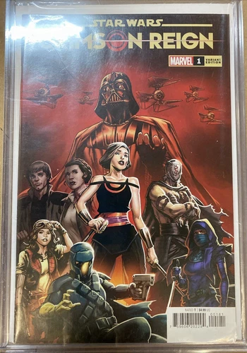 Star Wars Crimson Reign #1 Variant 1:50 Steven Cummings - NM - In Top Loader