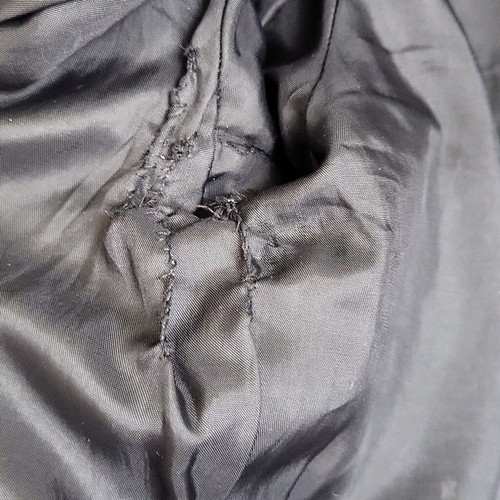 Vintage Leather Jacket With Faux Fur Cuffs - Picture 7 of 11