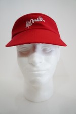 Vintage 1980s 1990s McDonald’s Employee Visor Cap Hat USA Made (B)