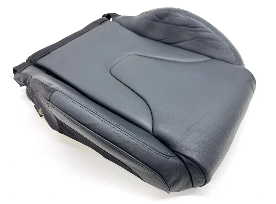 AUDI R8 2010-2012 ASIENTO DELANTERO IZQUIERDO COJÍN INFERIOR BOTÓN CUERO NEGRO OEM Foto 2 de 4