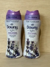 Lot 2-Downy Light White Lavendar Scent Booster Beads 13.4oz Each
