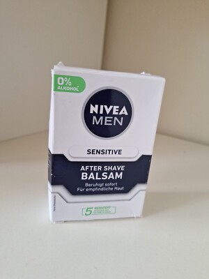 NIVEA Men Sensitive Post Shave Balm 100mL Non Greasy Gift Balsam German Verison 