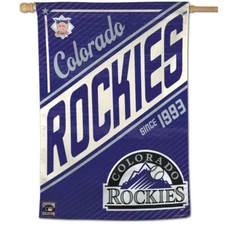 COLORADO ROCKIES SINCE 1993 COOPERSTOWN COLLECTION 28"X40" BANNER FLAG WINCRAFT