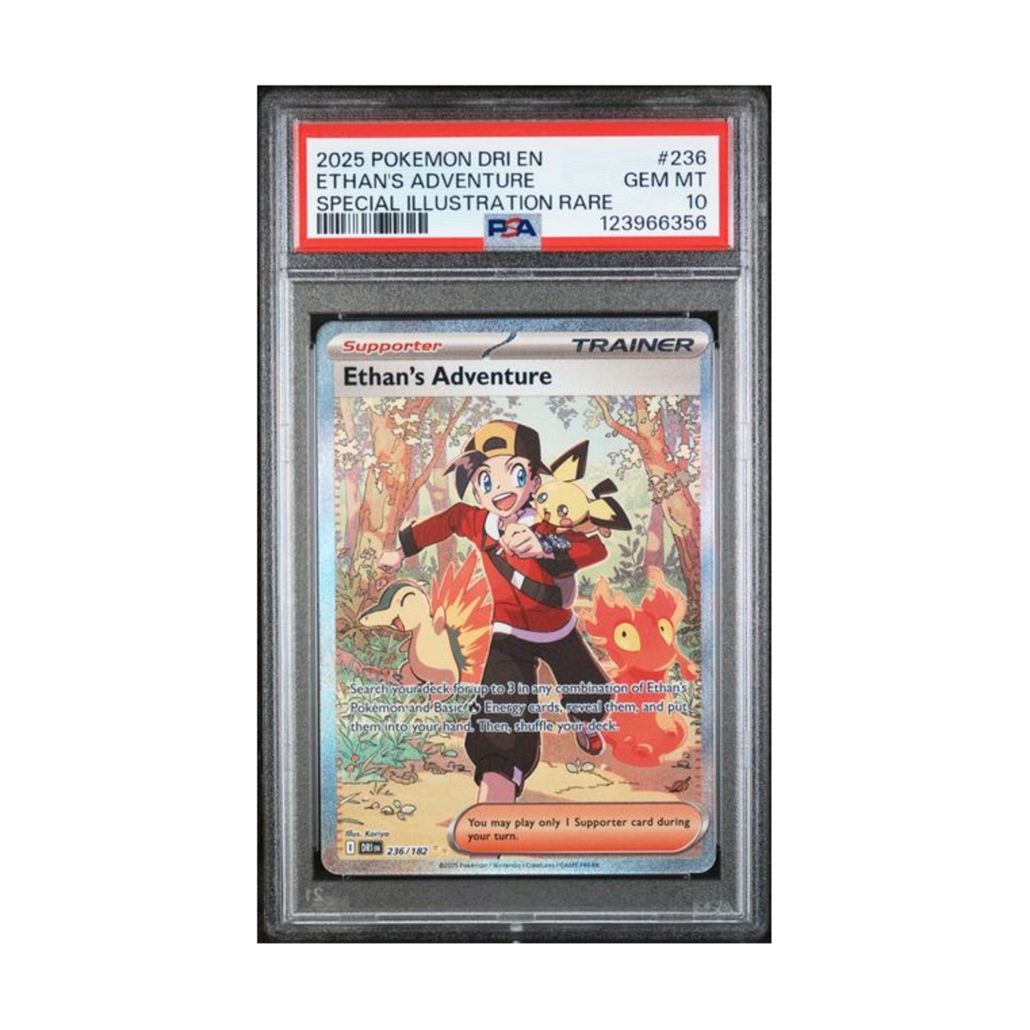 Pokemon Pokemon Graded Ethan's Adventure #236 - Destined Rivals - PSA 10 NM