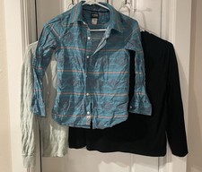 Cat Jack Boys Long Sleeve Size 10/12 Lot Of 3