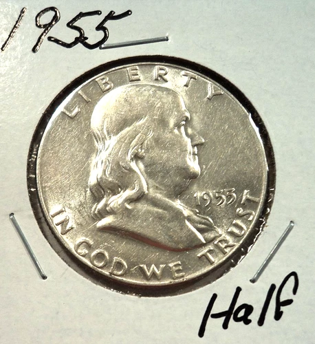 1955 Ben Franklin Silver Half Dollar Uncirculated