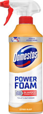 Domestos Power Foam Citrus Blast Toilet Bathroom Cleaner Spray 450ml Kills Germs 10.60 per litre