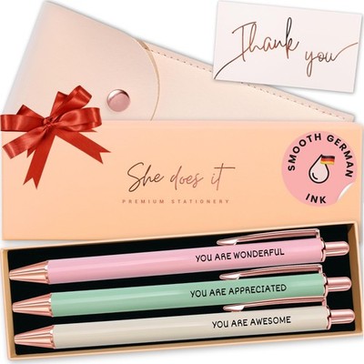 Fancy Pen Set For Women - Inspirational Nice Teacher Pens | Pretty Motivation...