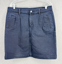GAP Women's Size 31/12 Straight Denim Jean Skirt in Dark Blue Wash Cotton Blend