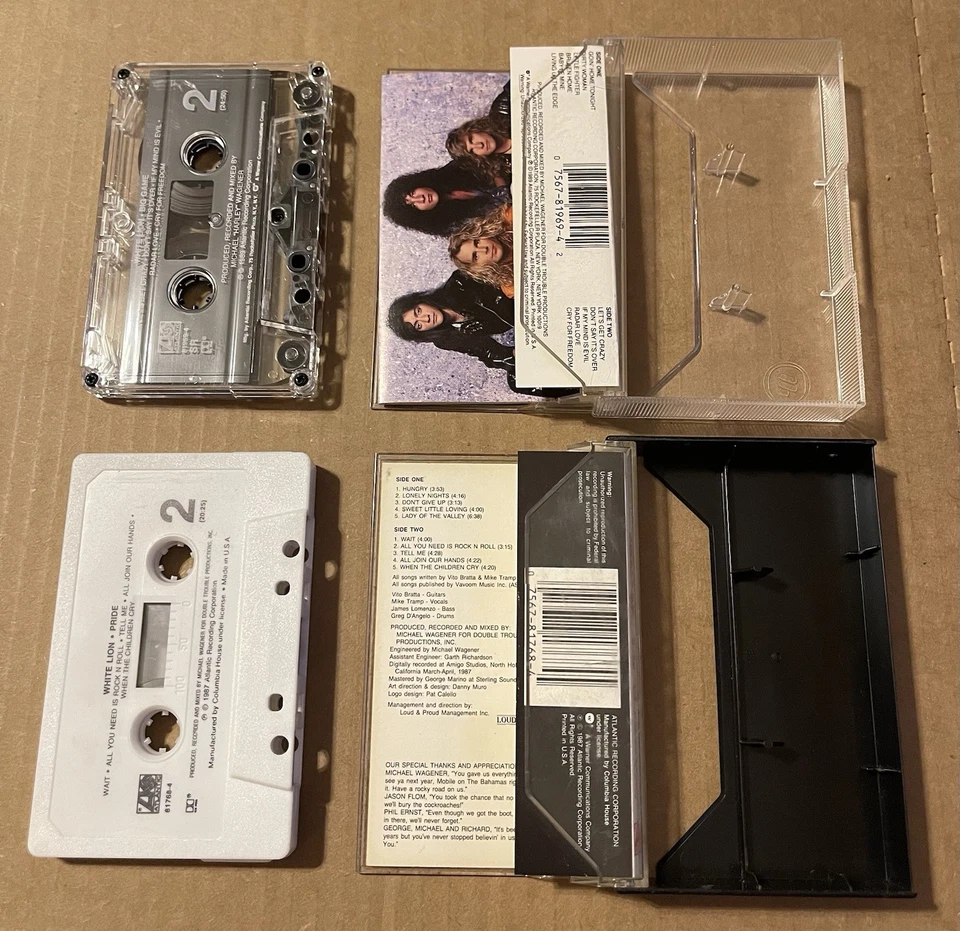3 Cassette White Lion Lot Tested Great! Pride, Big Game, When The Children Cry - Image 3 of 4