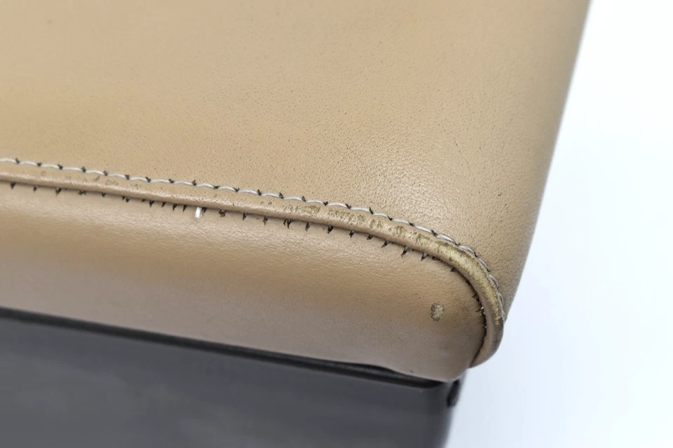 Saab 9-3 93 1999-2002 consola central cuero beige reposabrazos tapa cubierta OEM Foto 4 de 4