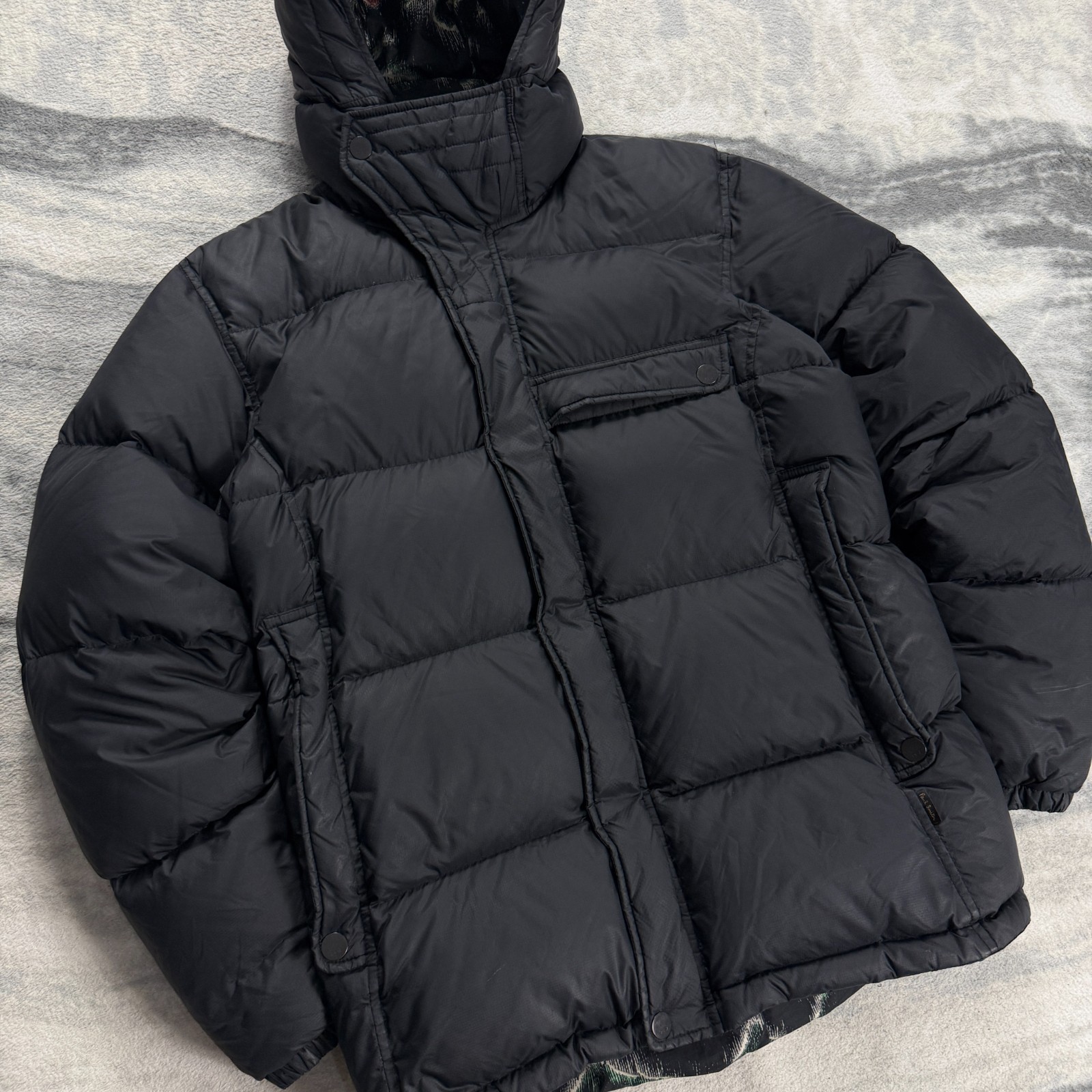 Vintage Paul Smith Jeans Collection Goose Down Fill Black Sz Small Puffer Jacket image 2