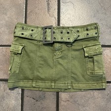 Urban Outfitters Belted Mini Skirt Green Size S/P