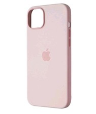 Genuine Apple Silicone Phone Case For iPhone 14 Plus Magsafe Chalk Pink New