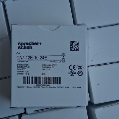 Sprecher Schuh Contactor CA7-12E-10-24E  Ser A 24V DC E 3 Main NEW