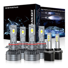 For GMC Yukon Denali 2001-2006 M9 LED Headlight High Low Beam Fog Light Bulbs