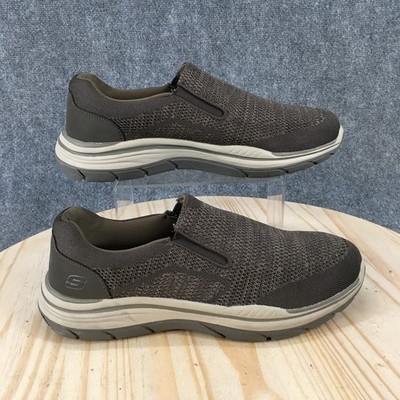 Skechers Shoes Mens 11.5 Expected 2-Arago Sporty Slip On Sneakers 204000 Brown