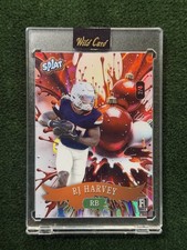 RJ Harvey /4 RC - Red & White Rainbow Holo Foil - 2025 Wild Card Splat Holiday
