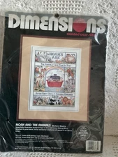 Dimensions NOAH'S Ark & The Animals Counted Cross Stitch Kit Barbara Mock 11x14
