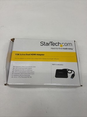 StarTech.com USB to Dual HDMI Adapter - USB32HD2 USB 3.0 to 4k HDMI Adapter