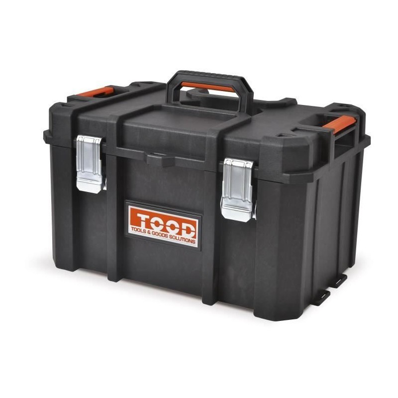 Mallette a outils TOOD etanche noire avec separateurs amovibles de 53x37x31 cm