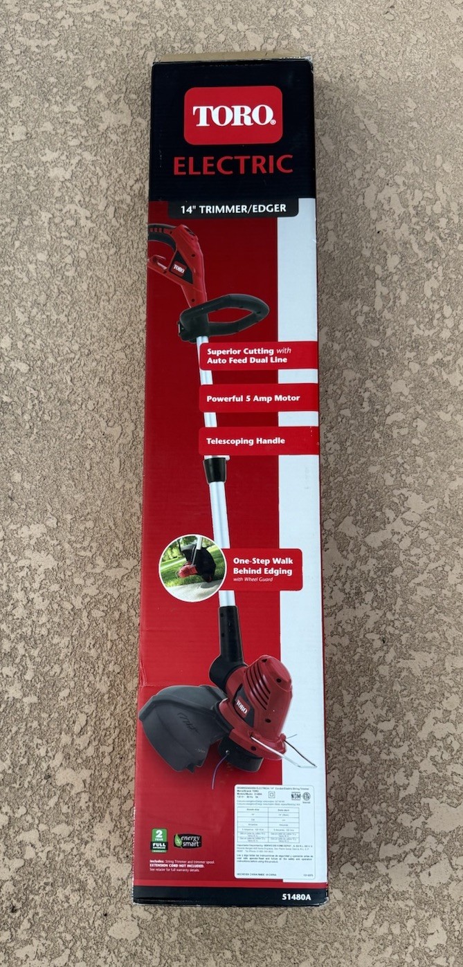 Toro 51480A Corded 14" Electric Trimmer-Edger w/ Push Button
