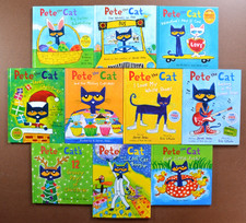Lot of 10 All Hardback Pete the Cat Picture Books by James Dean School Shoes J7