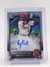 RYAN MITCHELL 2025 BOWMAN CHROME REFRACTOR ROOKIE AUTO /499 #CPA-RM Q3735