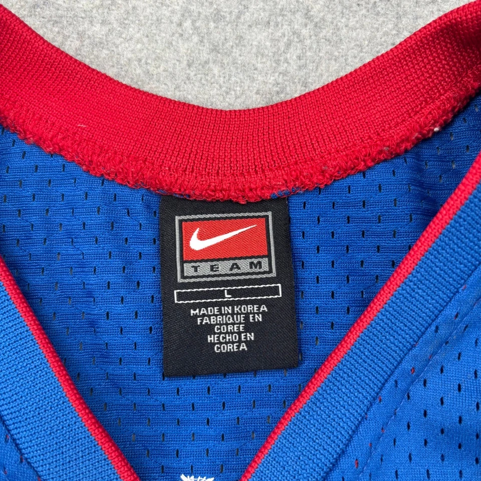 Vintage Nike Detroit Pistons Ben Wallace #3 Jersey Youth L Stitched Length +2 - Image 2 of 4