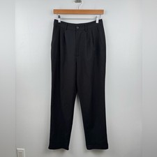 Reformation Women Black Pleated Trouser Pant Size 4