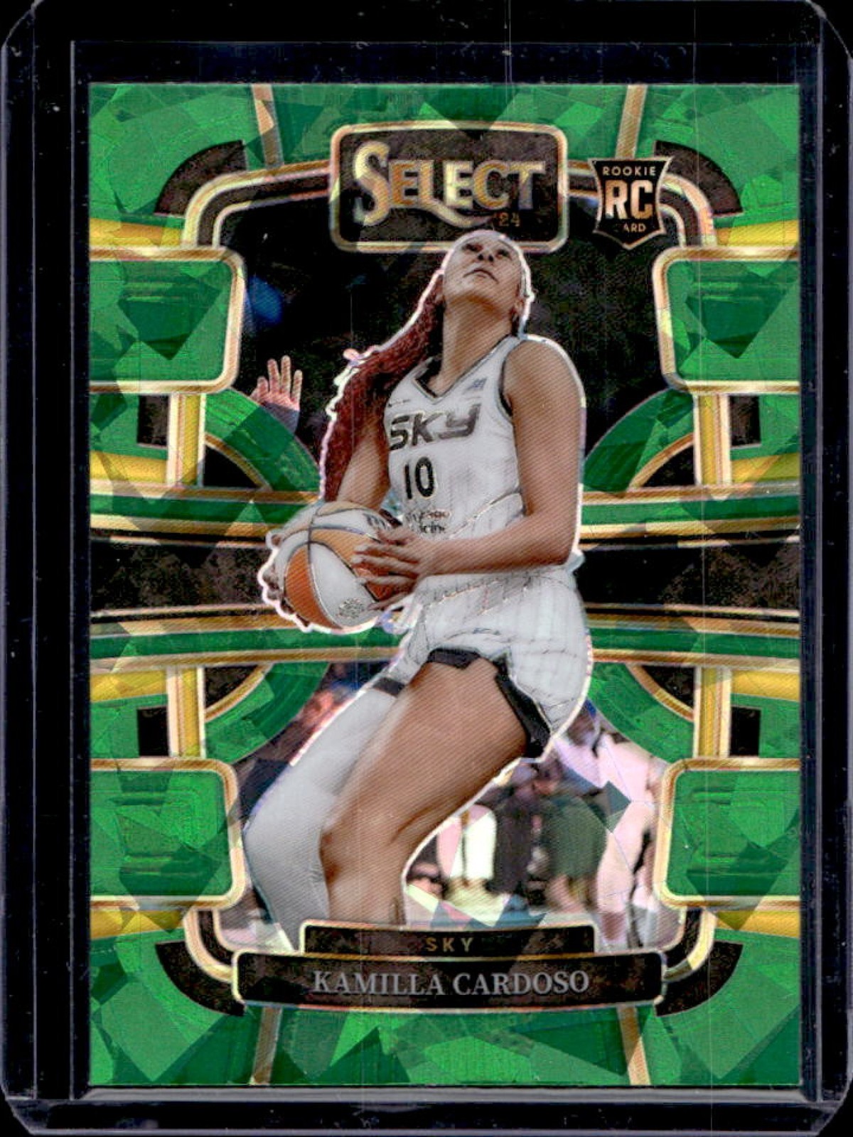 2024 Select WNBA Kamilla Cardoso Green Ice Prizm RC Concourse #33 Sky